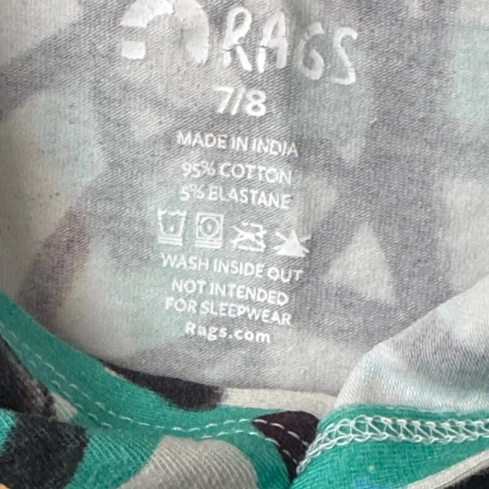 Rags Kids Graffiti Print Hooded Tank Top - White/Teal - Picture 3 of 4